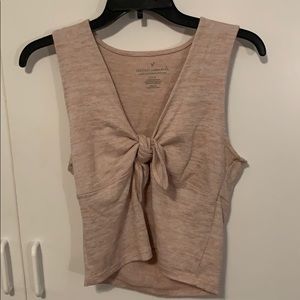 American Eagle light pink-neutral tank top.